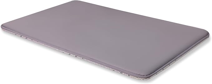 Dog Crate Pad Mat, Waterproof Wipeable Kennel Bed, 29x18, Graphite Grey | Outdoor Wipe-Clean Kennel Pet Mat for Medium Dogs, Non-slip Bottom, Lightweight & Portable, Suit for Travel, Trunk