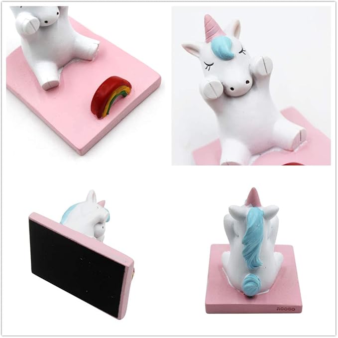 Cute Unicorn Cellphone Holder Stand Animal Smartphone Desk Holder for All Mobile Phones Cute Phone Stand Desk Ornament
