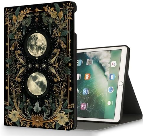 for Microsoft Surface Pro 11/10/9-13" 2024/2022 Tablet Case,Auto Wake/Sleep,Adjustable Stand Protective Cover - Moon Floral