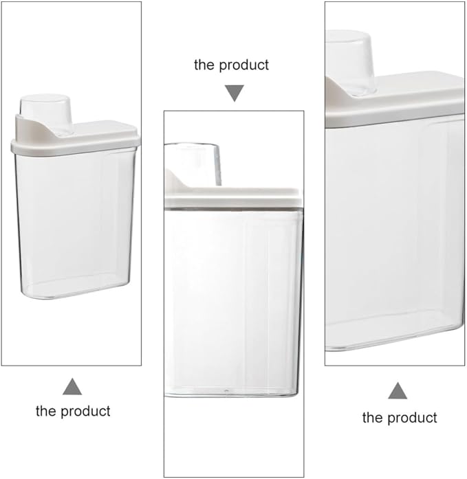 Pet Food Storage Container Snack Tank Food Storage Bin with Double-layer Sealing and Duckbill Dumping Spout, White Abs and Silicone for Freshness