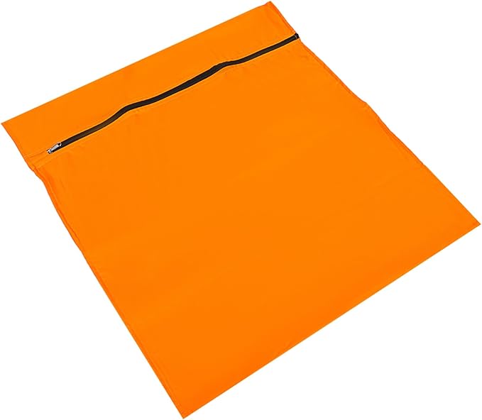 Ipetboom Pet Laundry Bag Capacity Mesh Washer Bag for Dog Clothes Tangle and Deformation Portable Storage and Travel Organizer Lightweight in Orange