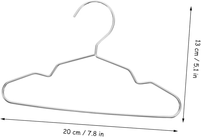 Cabilock 10pcs Sturdy Steel Pet Hanger Rack Small Hangers for Pet Clothing Storage Organizer for Cat Dog Doll Closet Dry Accessory