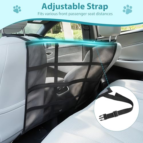 VavoPaw Dog Car Barrier, Car Net for Dog, Pet Barrier for SUV/Car/Truck