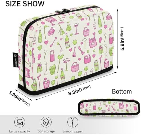 Pink and Green Golf Themed Cute Pencil Case for Kids Girls Boys | Large Pencil Pouch Pen Bag Holder with Big Capacity