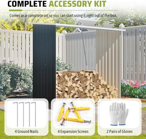 Outdoor Metal Storage Sheds Garden Cabinets 10x4 Lockable