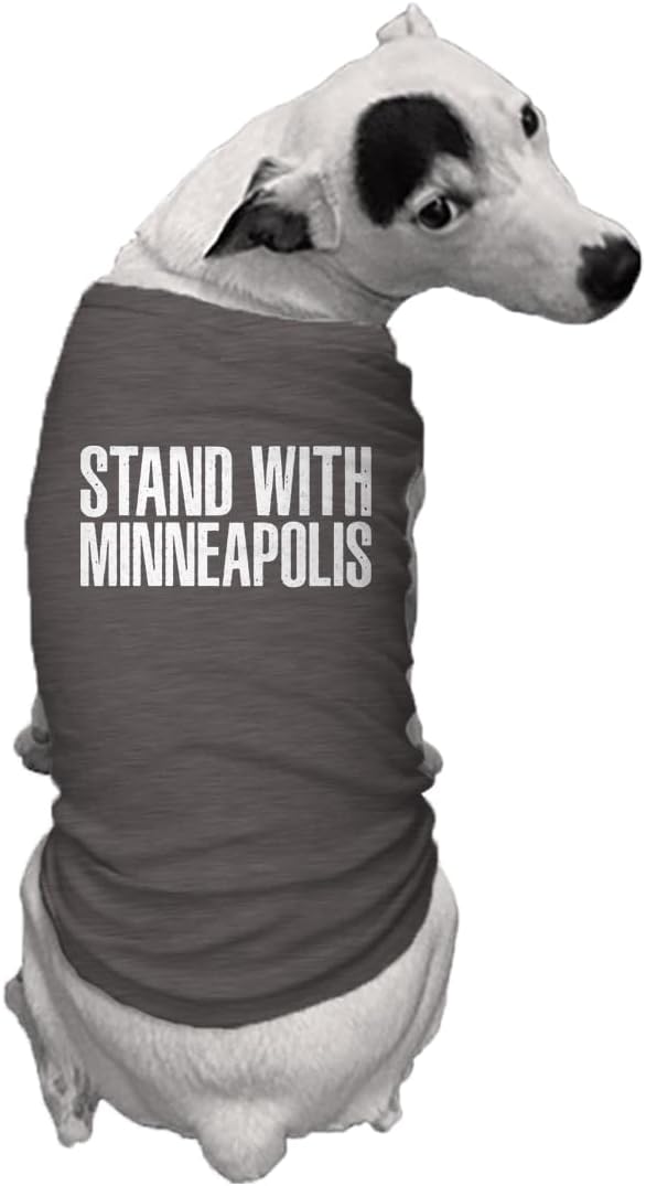 Stand with Minneapolis - Immigration Dog Shirt (Dark Gray, X-Small)