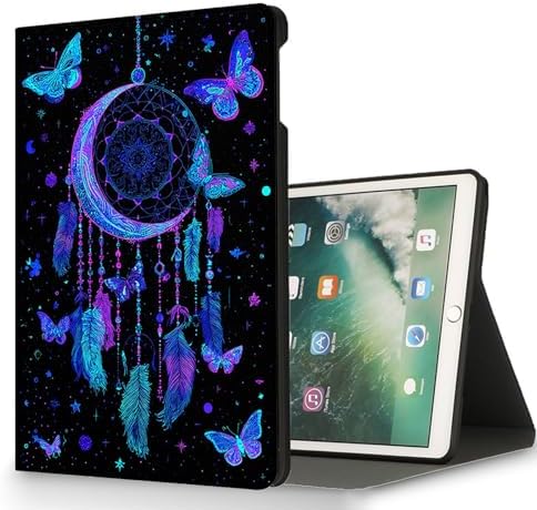 for Microsoft Surface Pro 8-13" 2021 Tablet Case,Auto Wake/Sleep,Adjustable Stand Protective Cover - Dreamcatcher Moon Butterfly