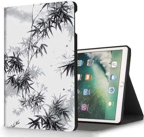 for Microsoft Surface Pro 8-13" 2021 Tablet Case,Auto Wake/Sleep,Adjustable Stand Protective Cover - Bamboo Ink Painting
