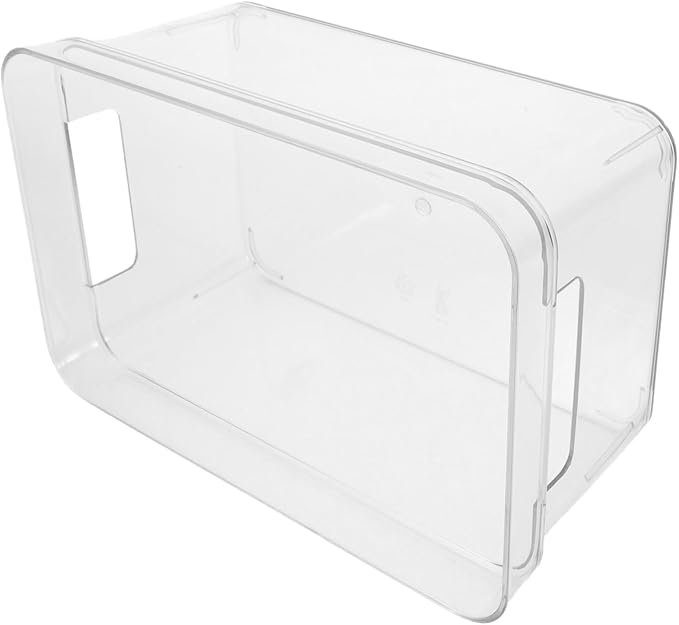 Housoutil Pet Storage Box Handle Multi-functional Organizer for Office Supplies Craft Storage and Bathroom Essentials Portable