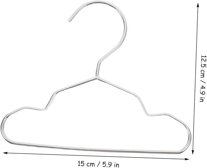 Luxshiny 10pcs Pet Hanger Steel Clothing Rack for Dogs Cats Space-saving Garment Drying for Pet Apparel Stylish Finish