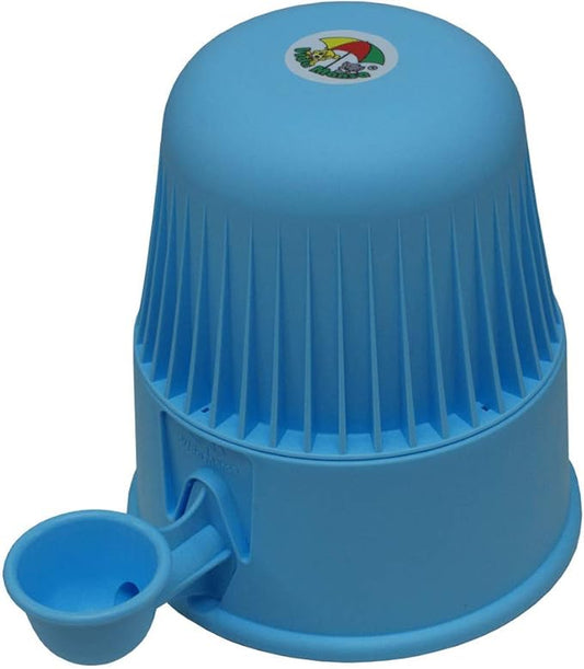 Pet Water Dispenser for Dogs and Cats, 67.6 oz – Gravity-Fed Water Bowl for Clean Drinking, Prevents Wet Fur, BPA-Free Polypropylene, Vida Mansa (Opaque Light Blue)