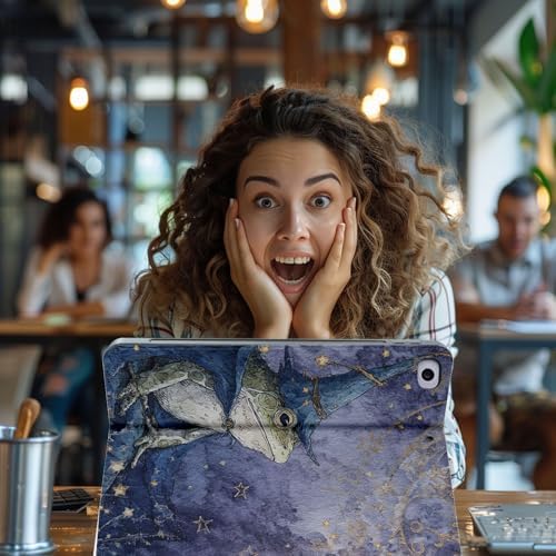 for Microsoft Surface Pro X/Pro X Plus-13 2019/2020/2021/2024 Tablet Case,Auto Wake/Sleep,Adjustable Stand Protective Cover - Magic Frog Wizard