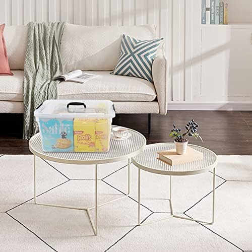 4-Pack 17.5 Quart Clear Storage Box, Plastic Storage Bins with Lids
