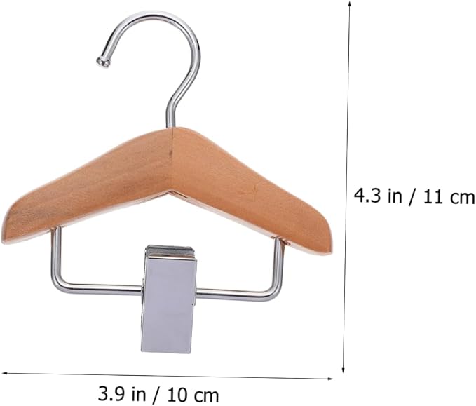 Happyyami 2pcs Dog Hangers Pet Clothes Hanger Rack for Dogs Cat Organizer Skirt Hanging Clip for Pants