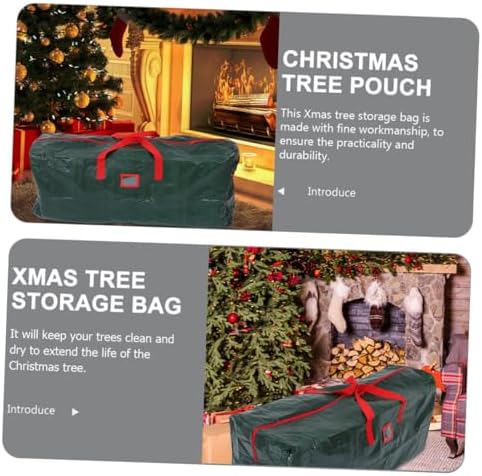 Luxshiny Large Capacity Christmas Tree Storage Bag Non Woven with Handles for Organizing Holiday Decorations and Protecting Against Dust and
