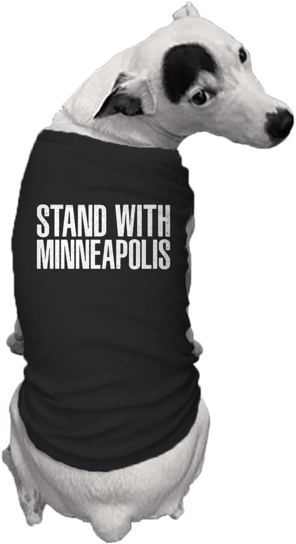Stand with Minneapolis - Immigration Dog Shirt (Black, 3X-Large)