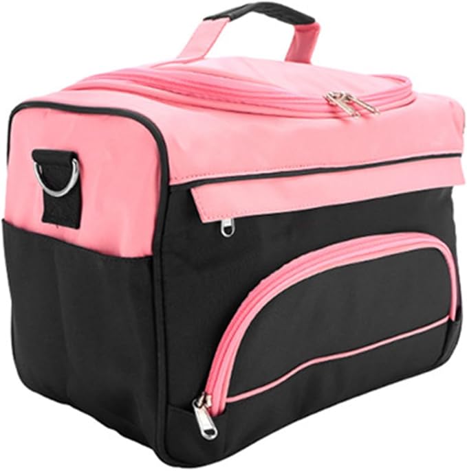 Sturdy Barber Suitcase Hair Tools Travel Bag with Dividers, Oxford Cloth and Metal Construction, Long-Lasting Hairdresser Organizer for Outdoor and Travel Use