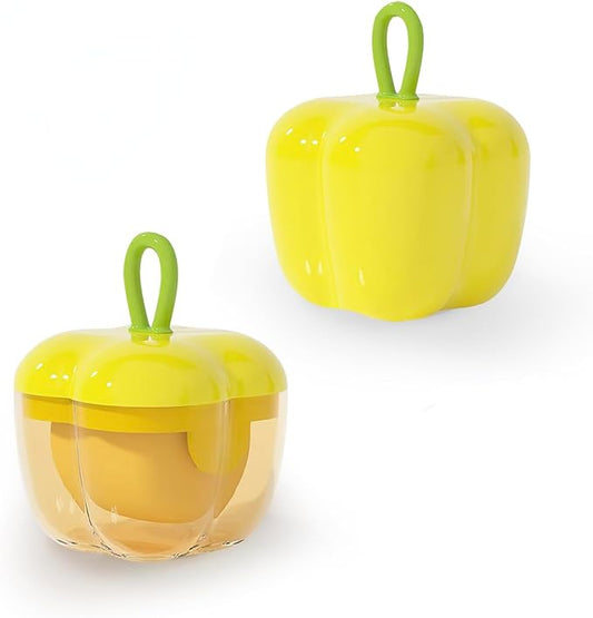 2 Pcs Protable Mini Lint Rollers, Reusable Washable Lint Rollers for Clothes Car Seats with Protective Cap, Travel Portable Lint Roller - Fits in Wallet, Pet Hair Remover(Yellow)