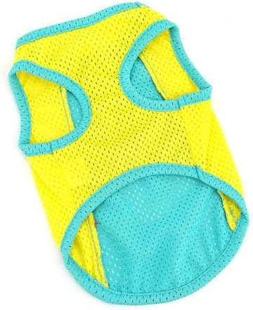 PAIDEFUL Mesh Tank Top for Small Dogs, Green, XS