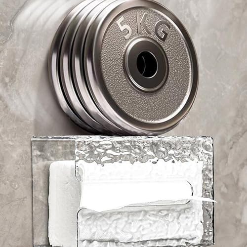 Facial Tissue Dispenser Wall Mount Water Wave Style Modern Transparent