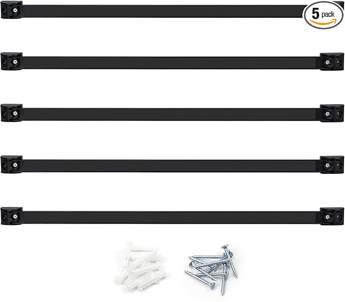 DGSL Heavy Duty Magnetic Tool Holder, 5 Pack 24" Wall Mount Organizer | Space-saving Magnetic Strip, Magnetic Knife Holder, Screwdrivers, Wrenches, Pliers, Garage and kitchen Organization