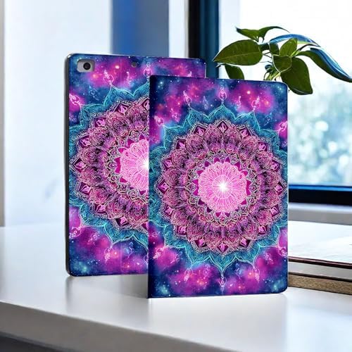 for Microsoft Surface Pro 11/10/9-13" 2024/2022 Tablet Case,Auto Wake/Sleep,Adjustable Stand Protective Cover - Mandala Starry Sky
