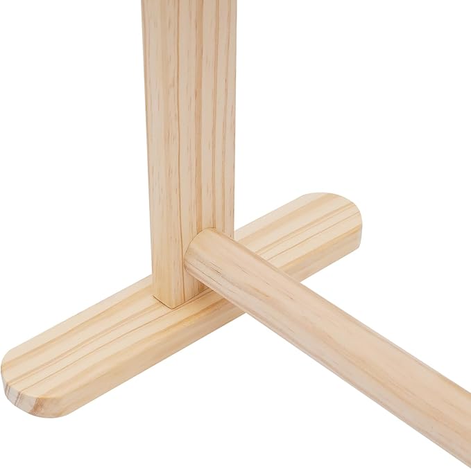 Dog Closet, Dog Clothes Rack, 2 Tier Solid Wood Pet Clothing Display Stand with Removable Crossbar, 11.02 lbs Load Capacity, for Puppies/Kittens, Pets Stores, Pet Outfits