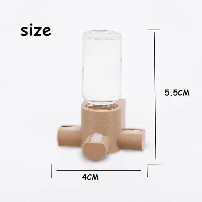 Jumping Spider Water Dispenser, Magnetic Hanging Feeder,Suitable for Jumping Spiders,Tarantulas, Praying Mantises,Arboreal Animals, and Other Small Animal Enclosure Accessories,5ML (Red)