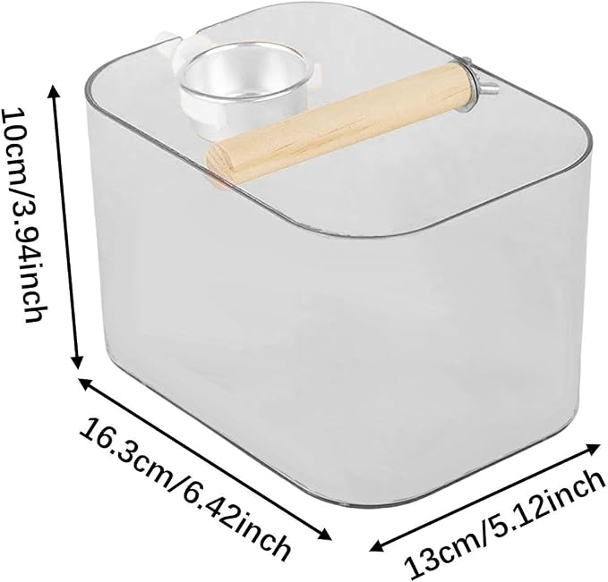 Bird Toilet Stand, Training Device, Easy to Assemble, Decorative Parrot Grinding Seat, Bird Toilet for Parakeets Indoor and Outdoor, Square