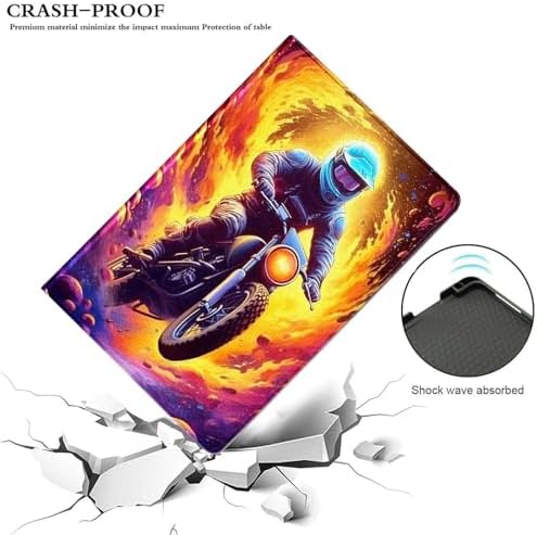 for Samsung Galaxy Tab S9 11" 2023(SM-X710/X716B/X718U) Tablet Case,Premium Leather Folio Stand Auto Wake/Sleep,Multiple Viewing Stand,Motorcycle Dirt Bike