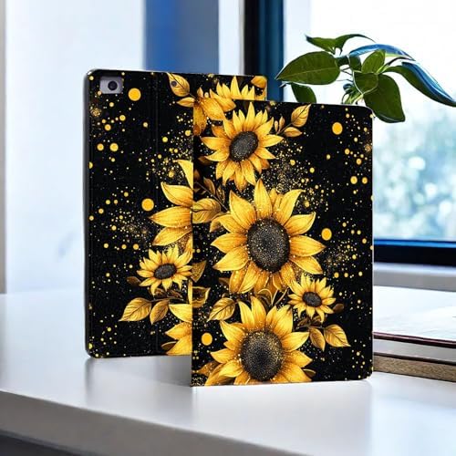 for Microsoft Surface Pro 11/10/9-13" 2024/2022 Tablet Case,Auto Wake/Sleep,Adjustable Stand Protective Cover - Sunflower