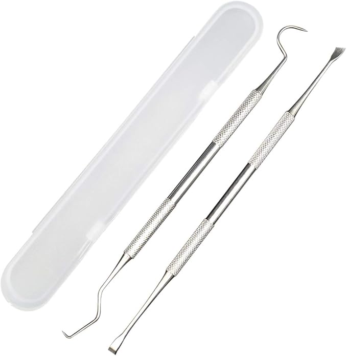 Professional Dental Tools, Langsum Stainless Steel Teeth Cleaning Tools for Dentist, Personal Using, Pets, Dental Hygiene Kit with Dental Scaler Pick, Tooth Tartar Scraper Remover and Storage Box