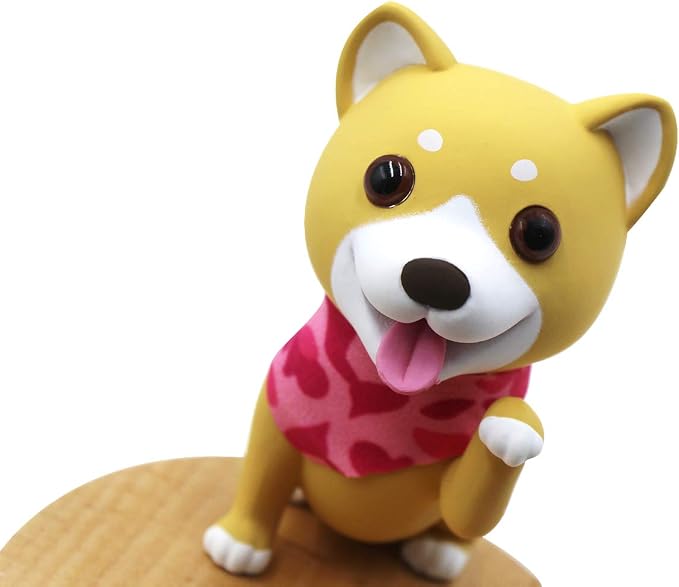 Cute Dog Cell Phone Holder Stand Wooden Smartphone Desk Holder for Mobile Phones Animal Phone Stand Desk Ornament
