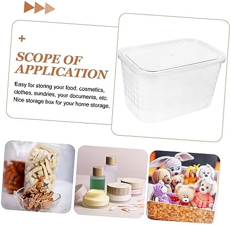 STOBOK Transparent Book Organizer Storage Case Pet Book Organizing Box for Home Office Kitchen and Bathroom Easy to Use and More