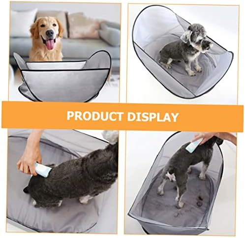 Pet Shearing Bib Foldable Dog Hair Catcher for Grooming Washable Hair Collector for Dog Haircut Trimming and Shaving Pet Catcher for Home Use 27.55X17.71X14.96in