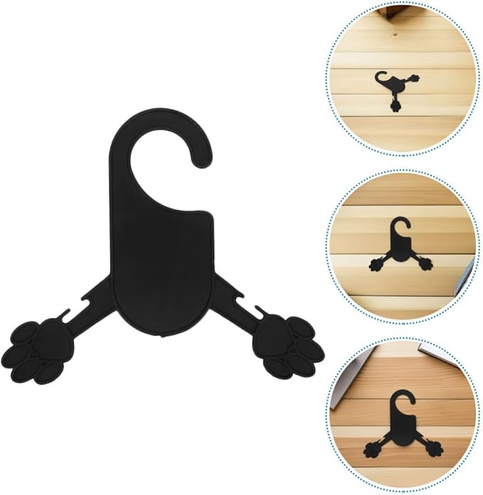 SUPVOX 30pcs 30pcs Plastic Pet Clothes Hanger Rack, Compact Dark Anti-Skid Organizer for Dogs and Cats, Modern Minimalist Design Prevents Garments from Falling and Sorts Pet Apparel