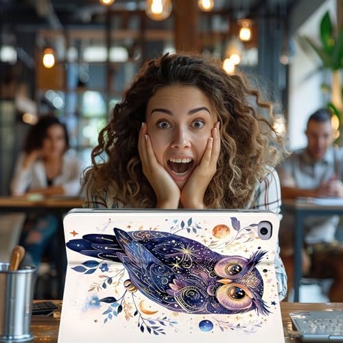 for Microsoft Surface Pro 8-13" 2021 Tablet Case,Auto Wake/Sleep,Adjustable Stand Protective Cover - Cute Owl