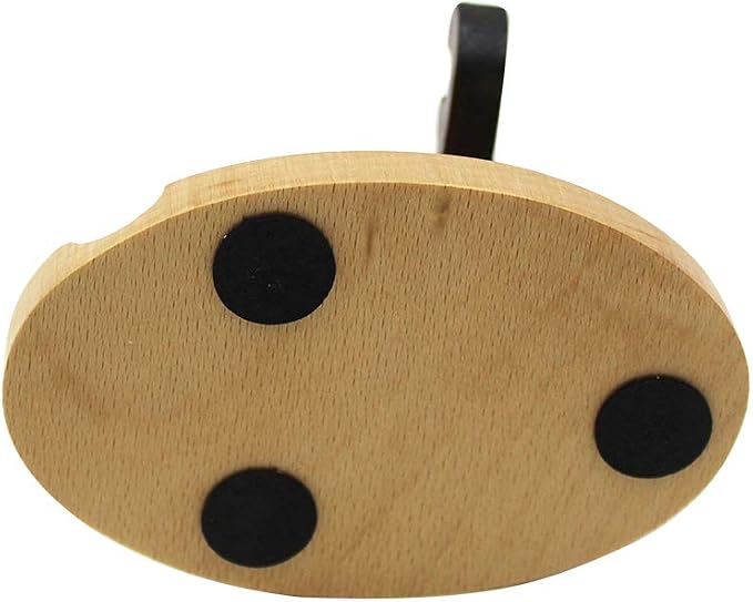 Cute Deer Cell Phone Holder Stand Wooden Smartphone Desk Holder for All Mobile Phones Animal Phone Stand Desk Ornament