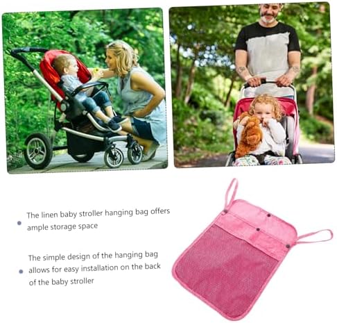 Pet Stroller Accessories Stroller Caddy Bag Mesh Storage Ideal for Supplies Snacks