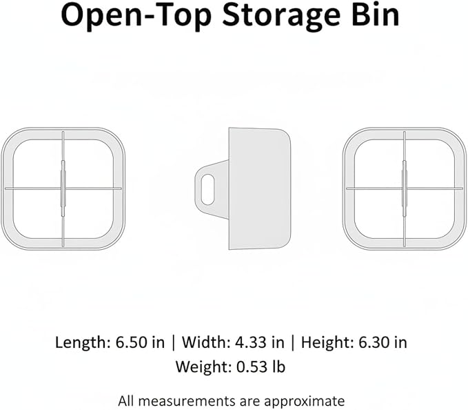 PET Storage Bin, 1 Pack