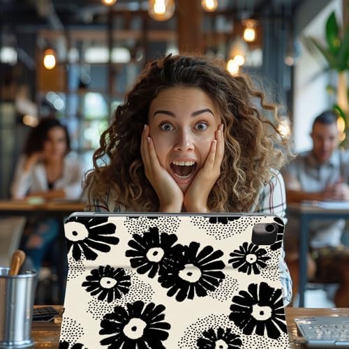for Samsung Galaxy Tab A11 Plus/A11+ 5G 11 Inch 2025 Model X230/X236B Tablet Case,Auto Wake/Sleep,Adjustable Stand Protective Cover - Moth Mushroom Starry Night