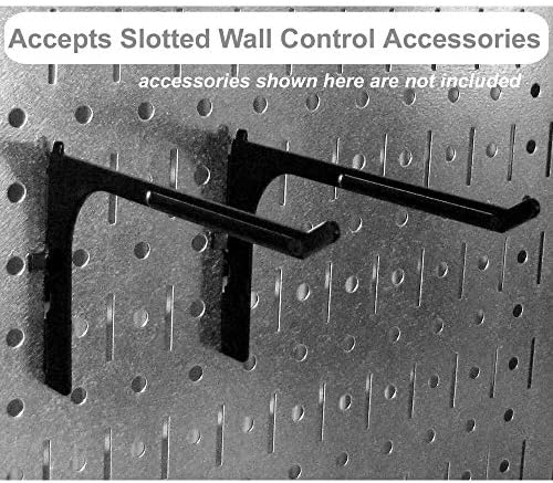 Wall Control 30-WRK-400WB Standard Workbench Metal Pegboard Tool Organizer,White/Black