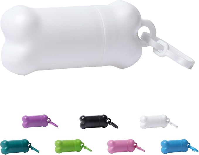 Portable Dog Treat Pouch for Pet Training, 1 piece(White) | Mini Treat Holder Small Dog Treat Bag for Training, Dog Snack Container