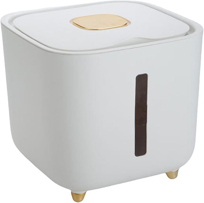 Rice Storage Container Large Stackable Lidded Household Food Storage Box | Food Container for Grains Flour Sugar Beans Cereal Dry Goods Nuts Medicinal Materials Pasta Coffee Lentils Kernels Herbs