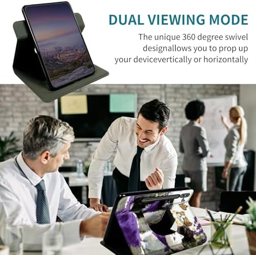 Case for Samsung Galaxy Tab S8 2022/S7 2020 11 Inch, 360 Degree Rotating Stand with Multi-Angle Vertical & Horizontal Viewing Shockproof Protective Shell for Women Men, Lavender Cat