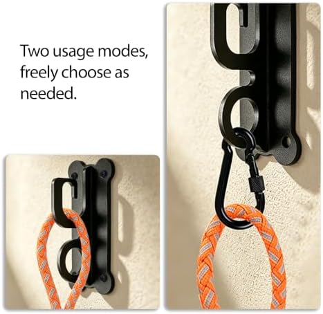 ESPETS Dog Black Tie Out Wall Hook Anchor, Secure Dog Leash Holder