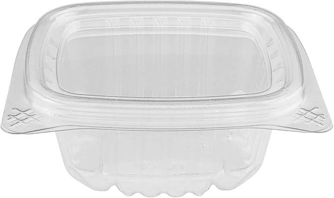 Karat 4oz PET Clear Clamshell Deli Containers - Leak-Resistant, Easy Seal for Freshness, Ideal for Salads, Fruits, Sides & Desserts - Multipurpose Plastic Take Out Food Containers (Pack of 400)