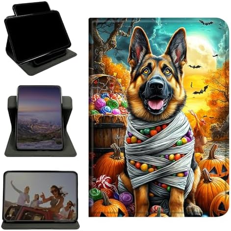 Case for Samsung Galaxy Tab S5e 10.5" 2019 SM-T720/725, 360 Degree Rotating Stand with Multi-Angle Vertical & Horizontal Viewing Shockproof Protective Shell for Women Men, Pumpkin Puppy