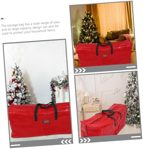 Large Christmas Tree Storage Bag with Handles Organizer for Holiday Storage Lightweight Design Easy to Carry Pouch for Xmas Tree and Seasonal Items
