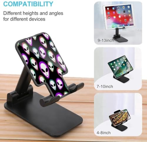 Multi Angle Foldable Cool Trippy Aliens Cell Phone Desk Stand